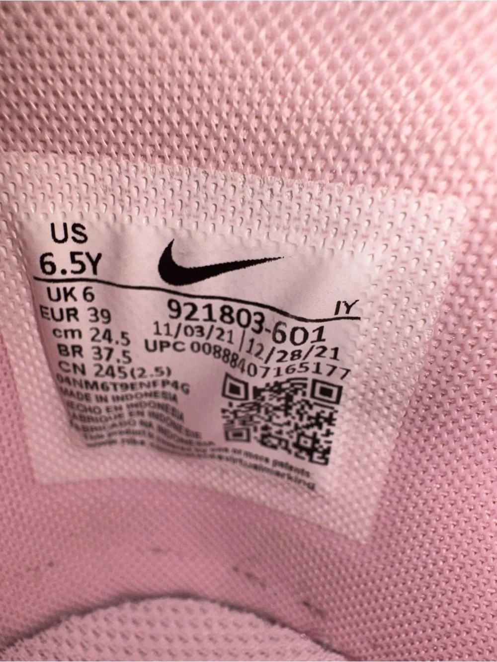 Nike Women's Pastel Pink Low-Top Sneakers